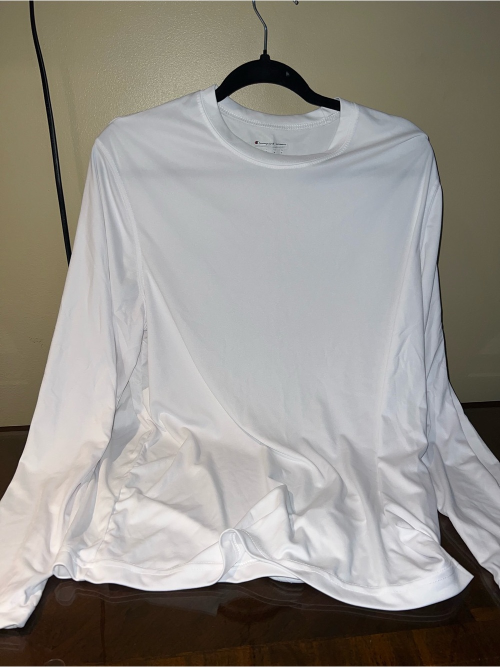 Champion White Performance Crew Neck Tee
